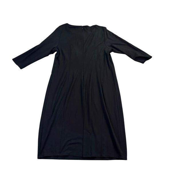 Lane Bryant Womens Black Midi Dress With Knot Front Size 18