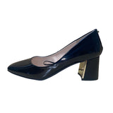 Jones New York Women’s Black Patent Low Block Heel Audley Pumps Size 8.5M