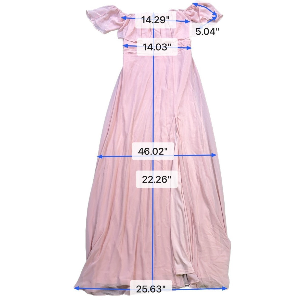 Ever Pretty Womens Pink Polyester Off Shoulder Maxi Dress Size L