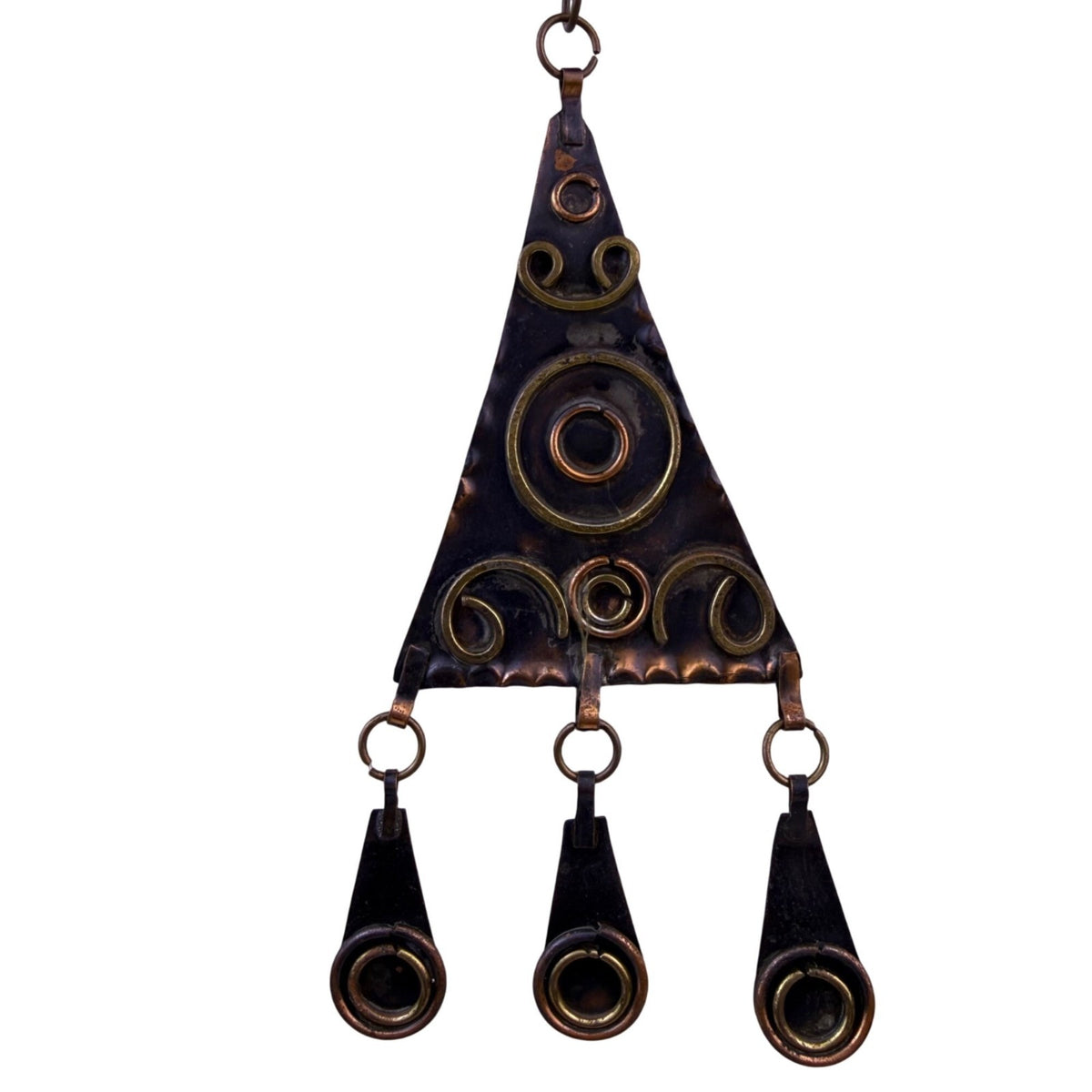Womens Brown Copper Tone Metal Boho Hippie Necklace One Size Fits All