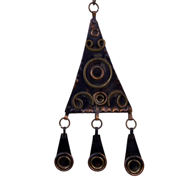 Womens Brown Copper Tone Metal Boho Hippie Necklace One Size Fits All
