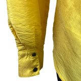 Neiman Marcus Exclusive Yellow Blouse Long Sleeve Button-Up Style