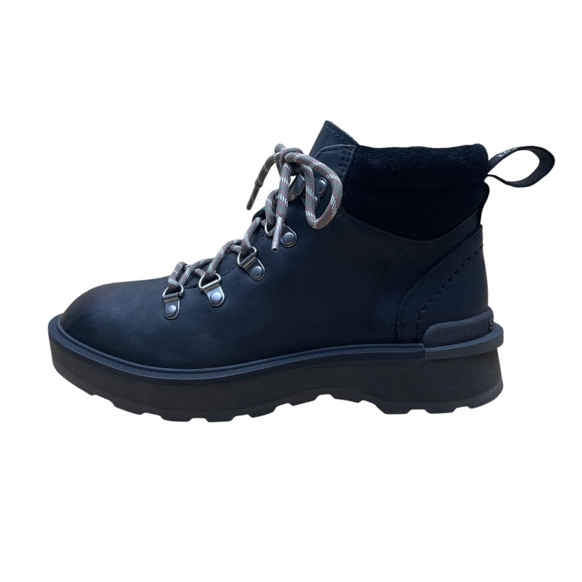 Sorel Women’s Black Leather & Rubber Sole Lace-Up Hiking Ankle Boots Size 7