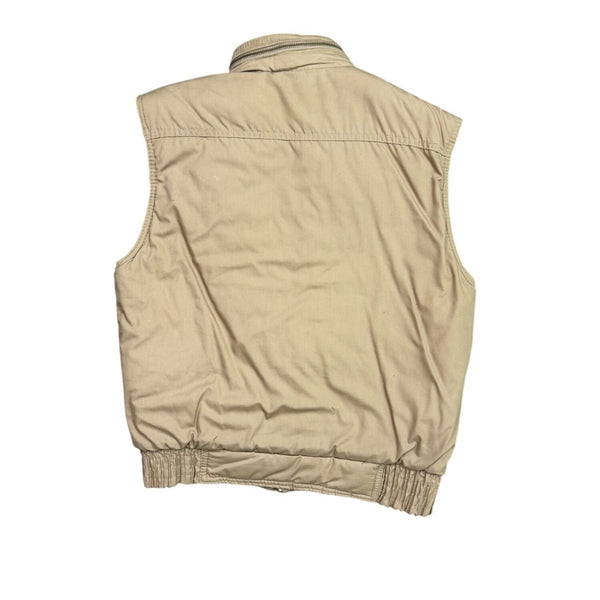 Wear-Guard Mens Beige Utility Vest Small Outdoor Multi-Pocket Rugged