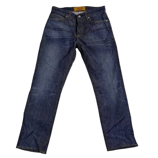 Levis Mens Indigo Cotton Made & Crafted Ruler Straight Denim Jeans Durable