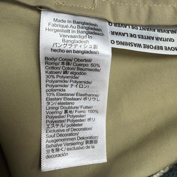 J.Crew Mens Beige Cotton-Blend Slim Tech Pants Durable Workwear Size W32 L32