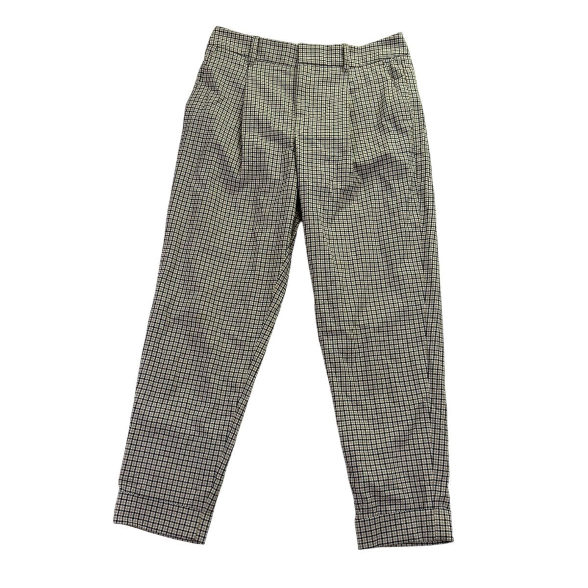 Banana Republic Womens Black/White Plaid Tapered Dress Pants Size 4