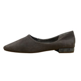Seychelles Women’s Gray Suede Leather Low Heel Flats Size 8.5