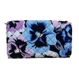 Vera Bradley Women’s Black Multicolor Quilted Floral Design RFID Trifold Wallet