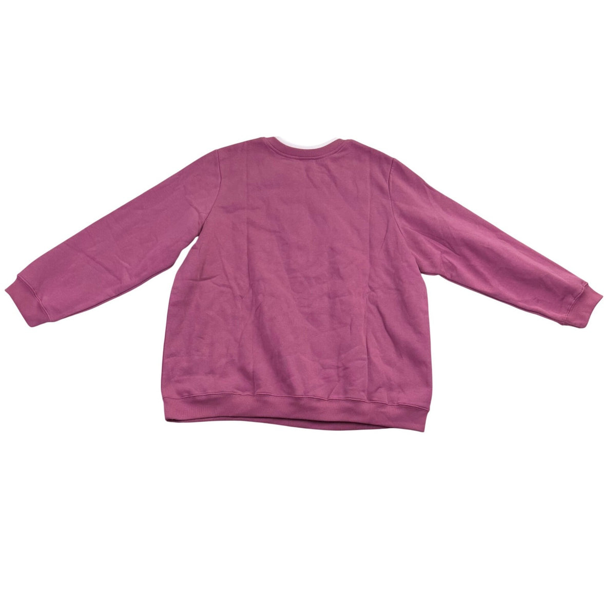Blair Womens Pink Embroidered Pullover Sweatshirt & Elastic Waist Pants Sz P2XL