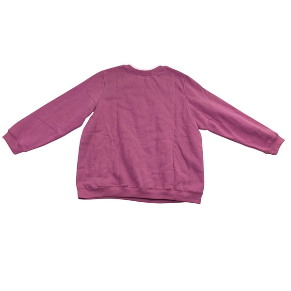 Blair Womens Pink Embroidered Pullover Sweatshirt & Elastic Waist Pants Sz P2XL