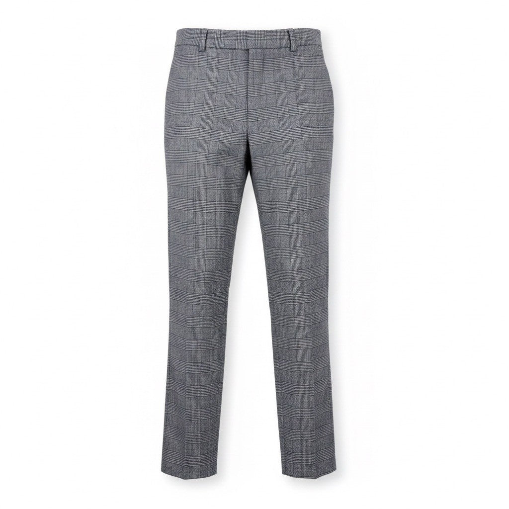 Uniqlo Womens Gray Plaid Straight-Leg Dress Pants Size S 26-27"