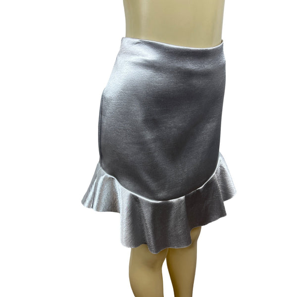 H&M Women's Grey Mermaid Knee Length Skirt Sz 14 - NWT