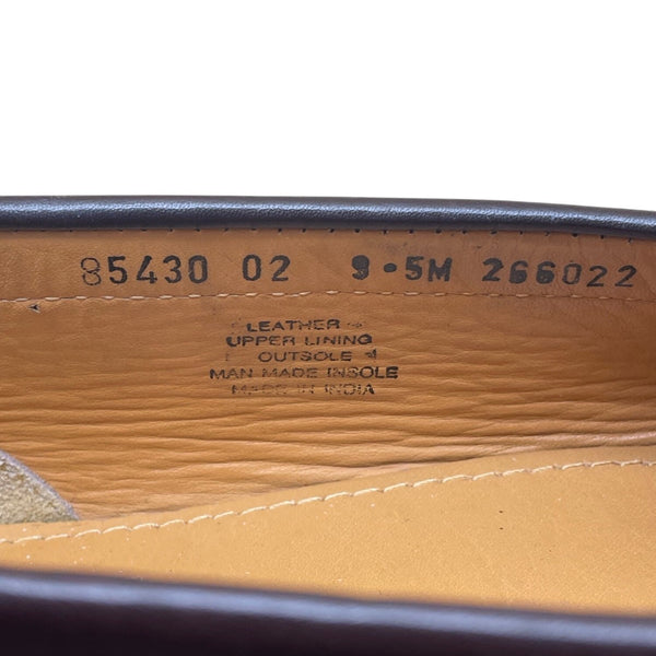 Nunn Bush Men’s Brown Leather Tassel Moc Toe Slip-On Dress Shoes Size 9.5M