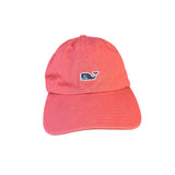 Vineyard Vines Unisex Pink Cotton Adjustable Baseball Cap Whale Logo