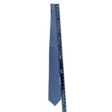 Jonathan Wachtel Mens Blue Silk Neck Tie Made In USA Classic Formal Design
