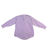 Brooks Brothers Mens Purple & White Striped Collared Shirt Non-Iron Sz16.5 34