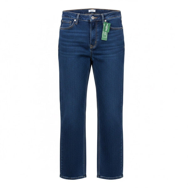 L.L. Bean Womens Dark Blue Cotton Blend Favorite Fit Straight Leg Jeans Size 18P