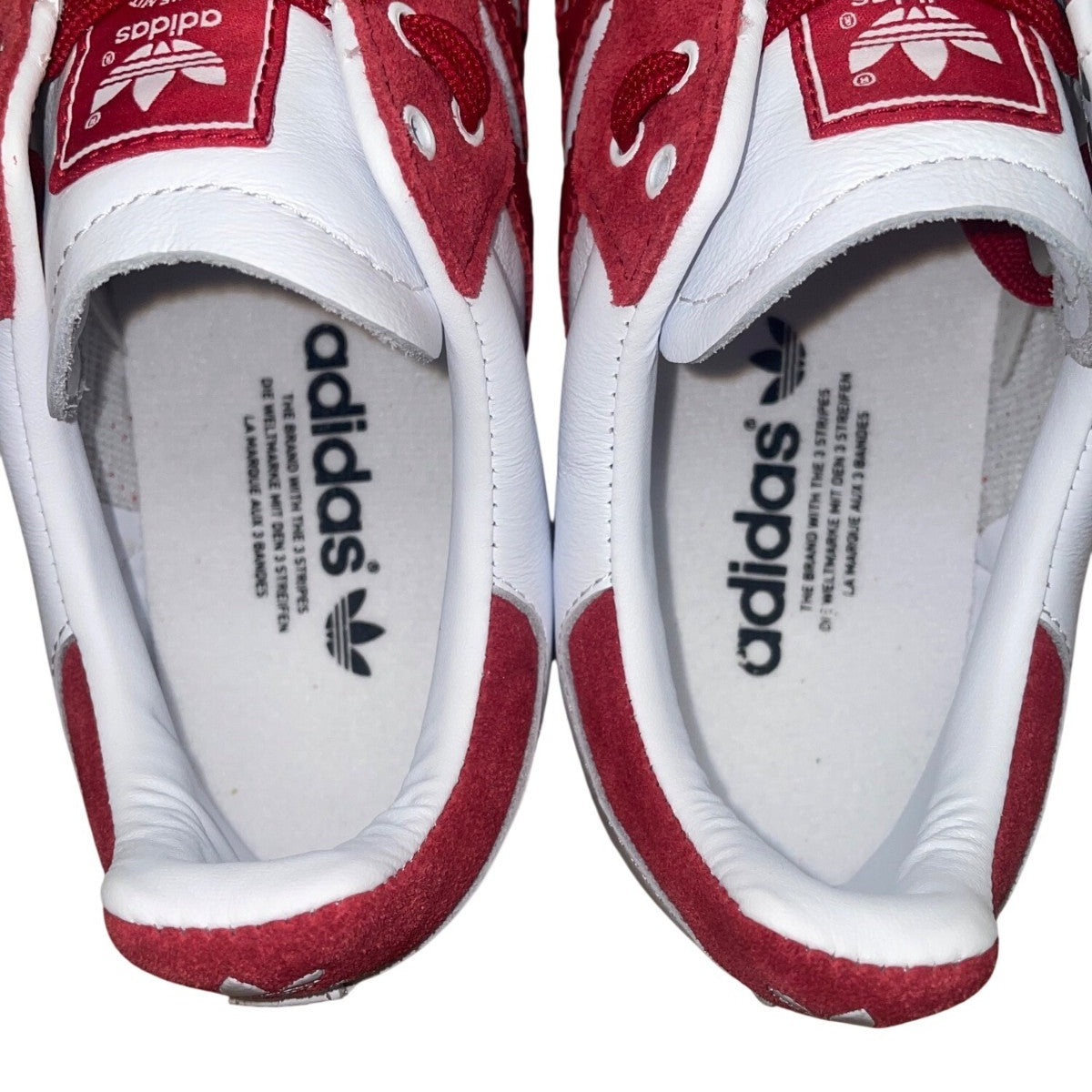 Mi Adidas Women’s Red Suede & White Leather Marriott Samba Sneakers Sz 8.5