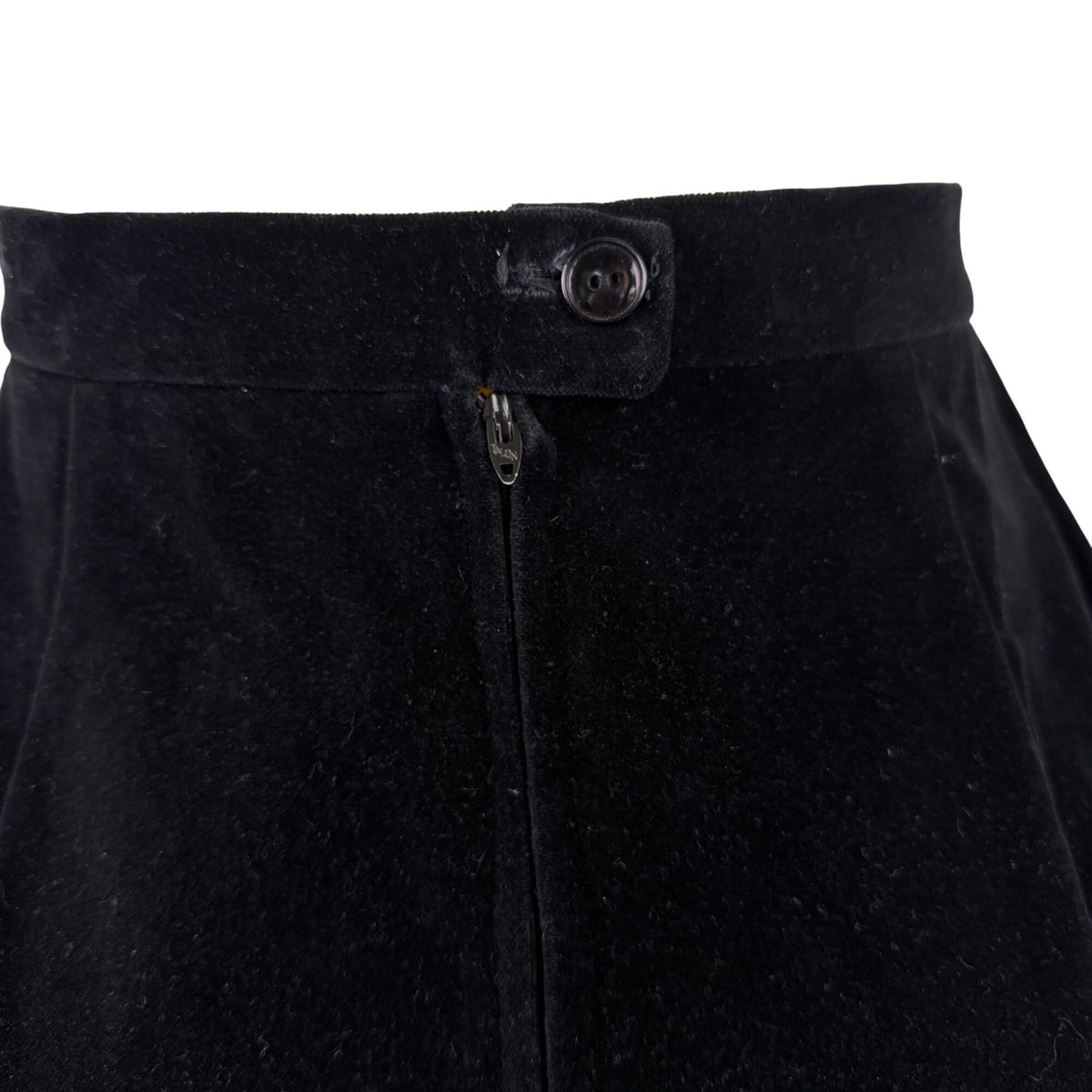 F.A. Chatta Womens Black Cotton Pencil Skirt Back Zip Stylish Design Size 8
