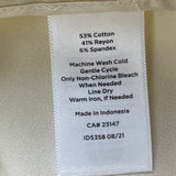 Talbots Womens Beige Cotton Blend Chatham Ankle Pants Size 0 Petite - New