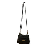Baggallini Women’s Black Nylon Adjustable Strap Multi-Compartment Crossbody Bag