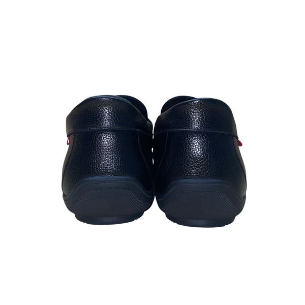 MJNY Marc Joseph Men’s Black Horse-bit Accent Slip-On Driving Loafers Size 8.5