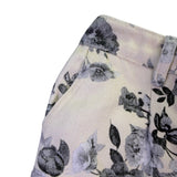 Loveimgs Womens Beige Floral Wide-Leg Pants Size M