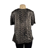 Stizzoli Women’s Black & Gold Lana/Poliamm/Polyester Sweater & Shirt Set