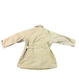L.L.Bean Women’s Beige Trench Coat Belted Double-Breasted Petite Sz XL 