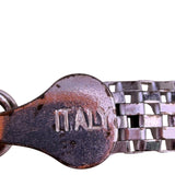 Sterling Silver Women’s Mesh Bracelet Italy 925 FAS Chain Design Sleek 