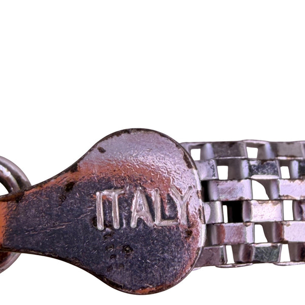 Sterling Silver Women’s Mesh Bracelet Italy 925 FAS Chain Design Sleek 