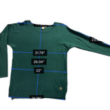Michael Kors Womens Green Knit Sweater Lightweight Long Sleeve Sz M