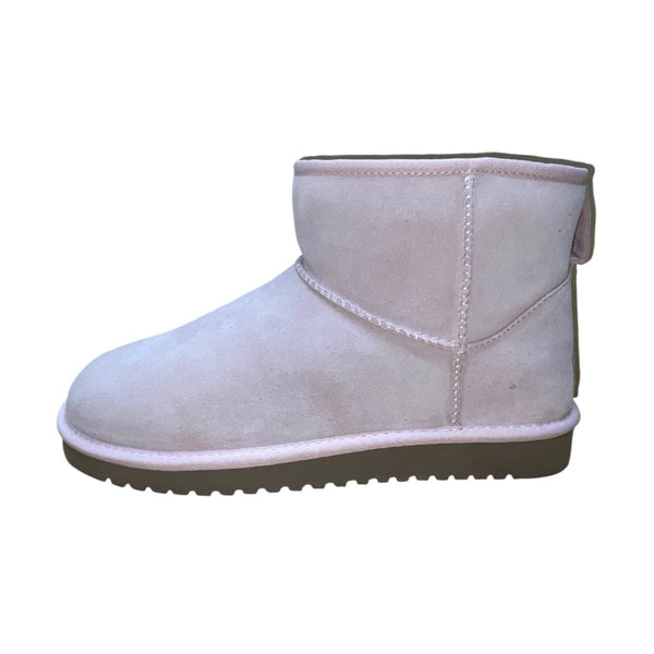 Koolaburra By UGG Women’s Pink Suede And Faux Fur Lining Mini ll Boots Size 9