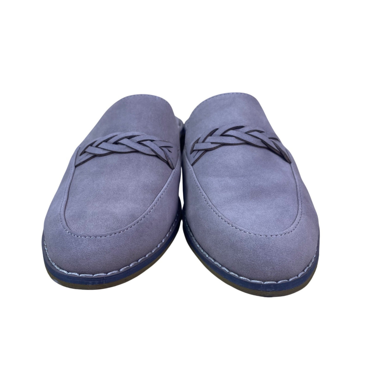 Indigo rd. Women’s Taupe Woven Detail Slip-On IRHarsen-M Mule Loafers Size 7.5M