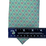Vineyard Vines Mens Green 100% Silk Washington Nationals Logo Patterned Tie