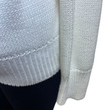 Vintage Fashioned By Pamela Hoke Gold & White Womens Knitted Cardigan