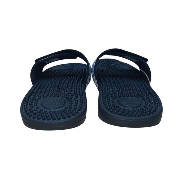 Adidas Men’s Black Synthetic Adjustable Adissage Slides Massage Sandals Size 7 