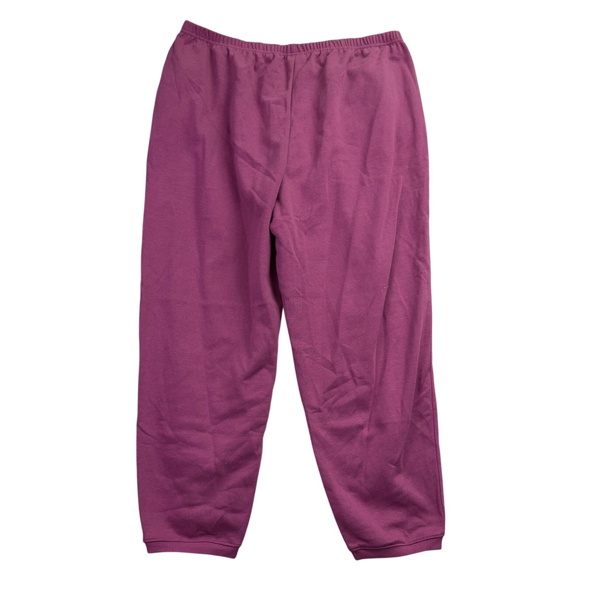 Blair Womens Pink Embroidered Pullover Sweatshirt & Elastic Waist Pants Sz P2XL
