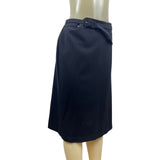 JM Collection Women's Black Knee Length Straight Skirt Sz 18 - NWT