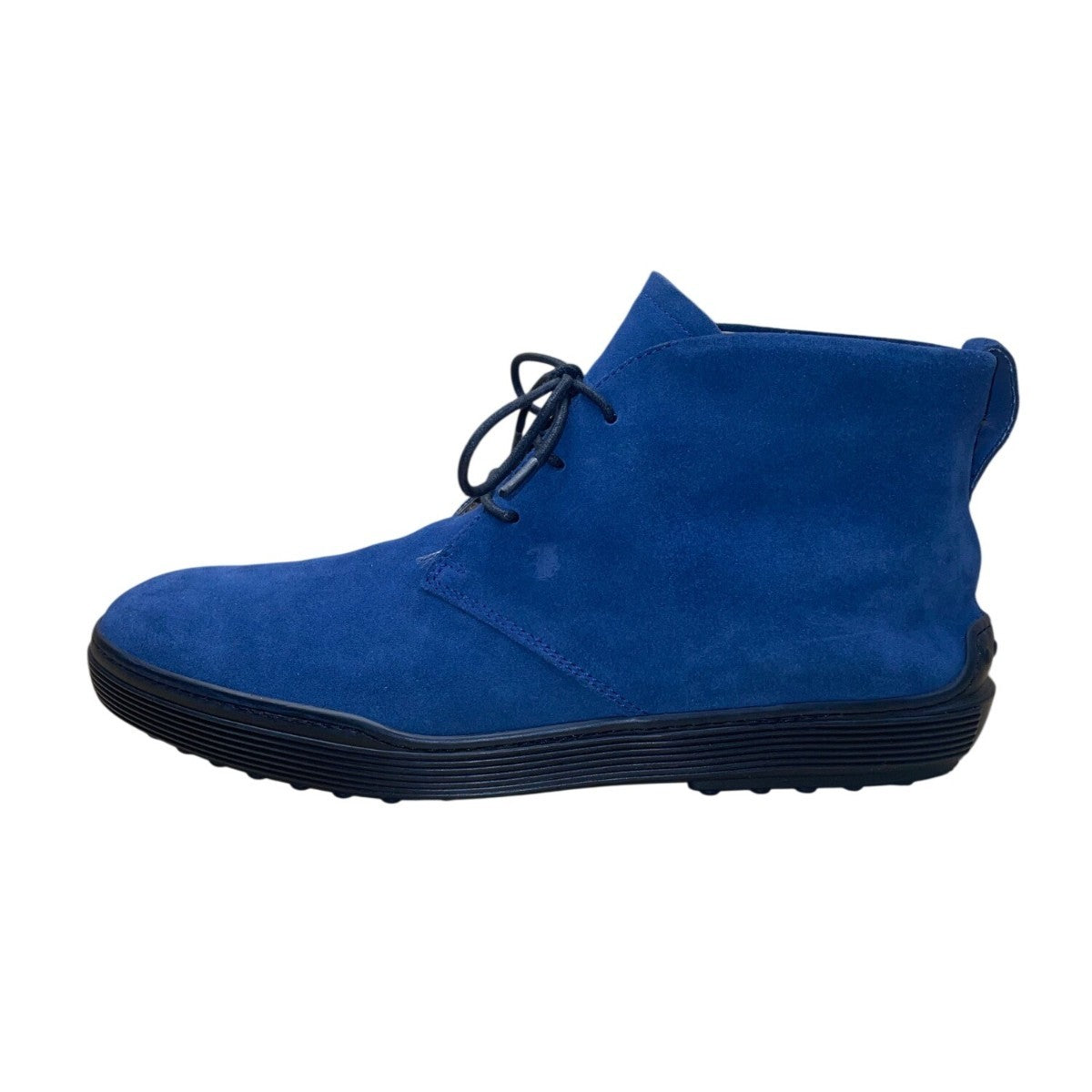 Tod’s Men’s Blue Suede Polacchinni Ankle Chukka Boots Size 7