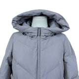 Bosideng Women's Gray Hooded Puffer Coat Long Length Winter Outerwear Sz 2