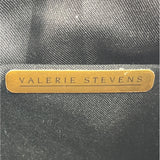 Valerie Stevens Women's Black Beaded Shoulder Purse Sz S