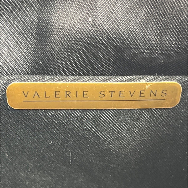Valerie Stevens Women's Black Beaded Shoulder Purse Sz S