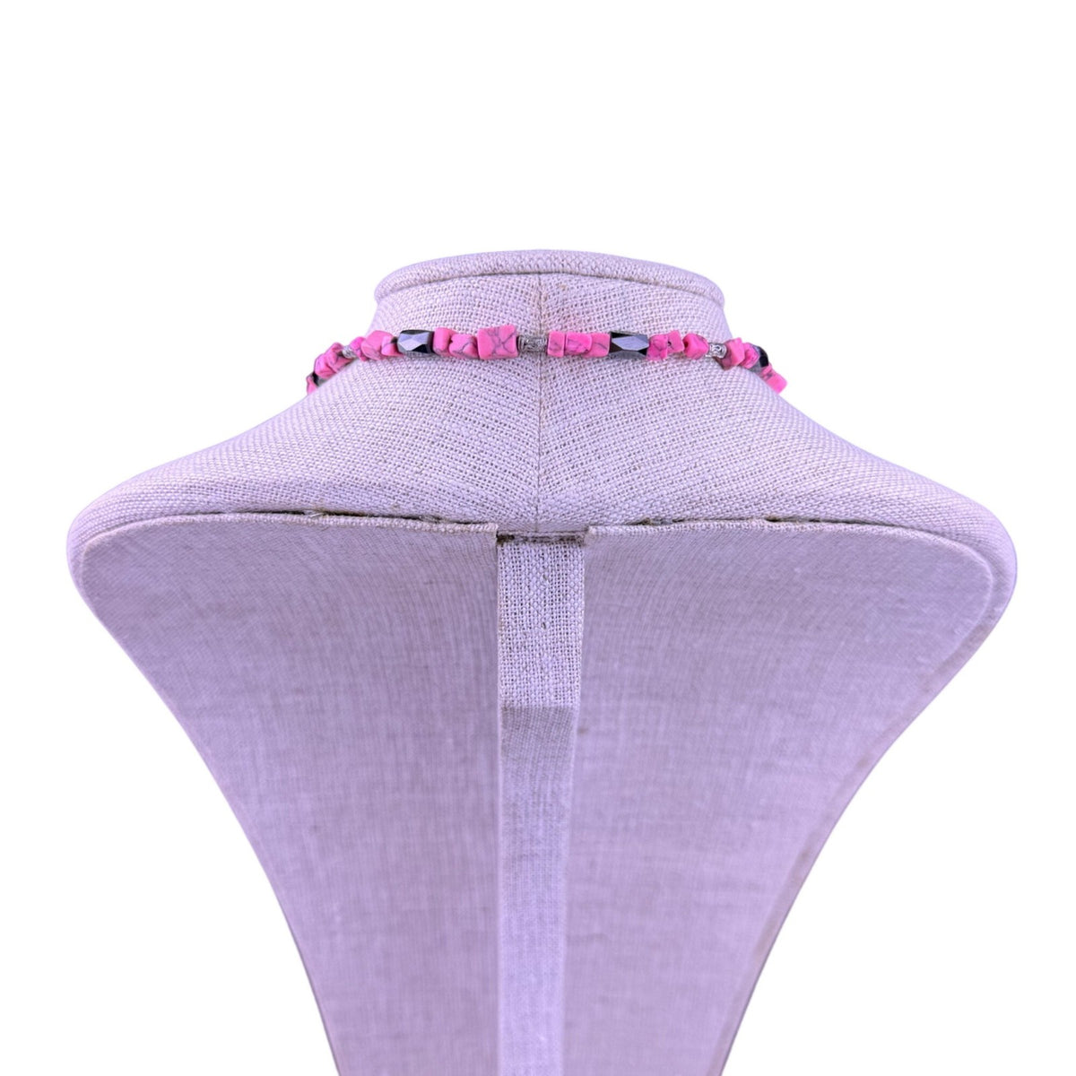 Pink Multistone Womens Convertible Necklace/Bracelet Magnetic Clasp  Handmade