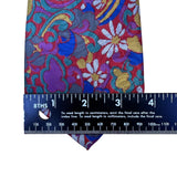 Editions By Van Heusen Mens Colorful Polyester Floral Pattern Tie Red/Multicolor