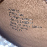 Kenneth Cole Annie Womens Blue Glitter Leather Lace-Up Oxford Shoes Size 8M