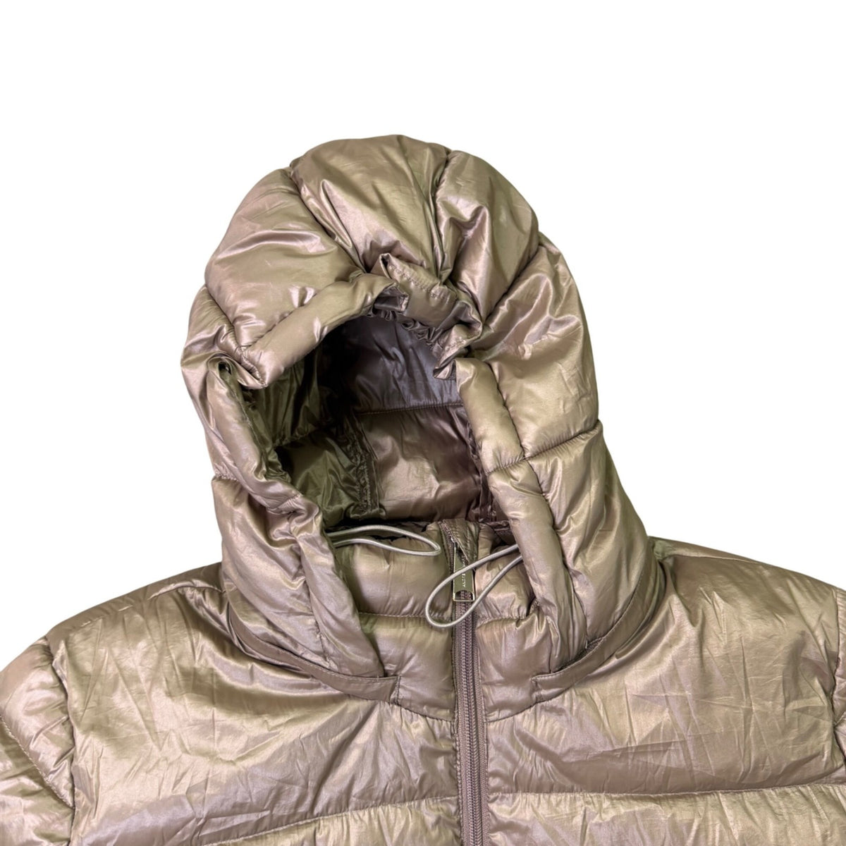 Andrew Marc Women Champagne Lightweight Packable Down Jacket Size XL