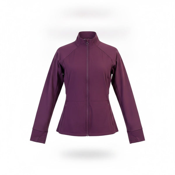 Fabletics Womens Purple Performance Zip Front Mock Neck Athletic Jacket Size S