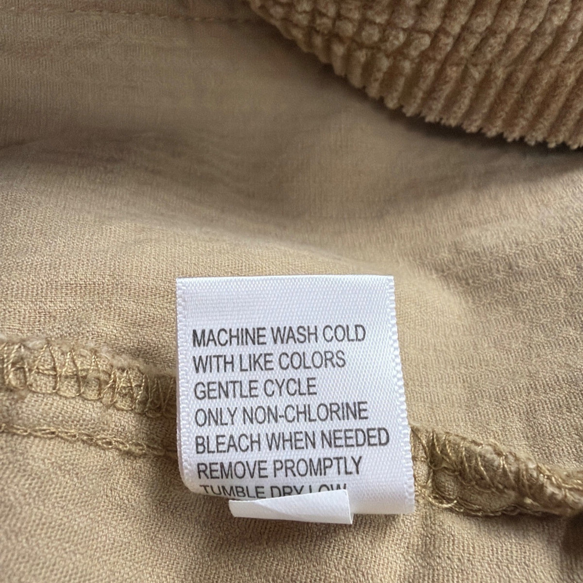 Appleseeds Womens Tan Corduroy Button-Up Jacket Two Pockets Relaxed Fit Size 1X